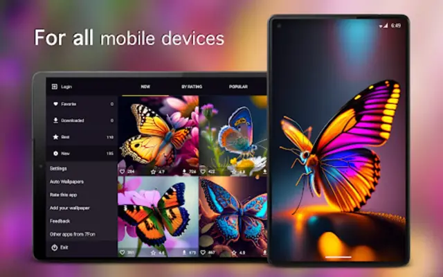 Butterfly Wallpapers 4K android App screenshot 0